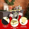 Guojanfon Christmas Stocking Holders Mantel Stocking Hangers Metal Hanging Hooks
