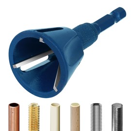 Mofunci All Thread Deburring Tool, Bolt Deburring Tool, Quick Release 1/4" Hex Shank Deburring External Chamfer Tool for Removing Burr, Bolt Thread Screw Repair, Fits for 3/16"-1"(5mm-25mm)