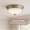 LIGHTACCENTS Ceiling Light Glass Shade Replacement - Flush Mount Ceiling