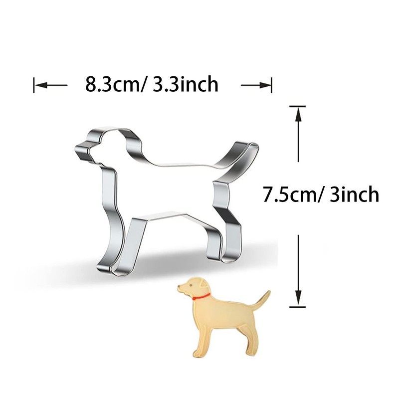 WJSYSHOP Chinese Rural Dog Shape Cookie Cutter