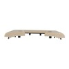 SEBLAFF Car Cup Holder Pad Center Console Beige Plastic Cup