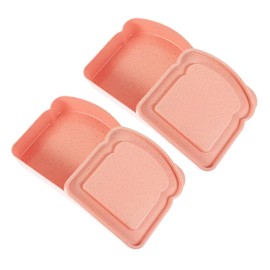 Ciieeo 2pcs Reusable Sandwich Containers for Adults Snack Lunch Box Bag Sealing Lid Cold Meat Container for Fridge