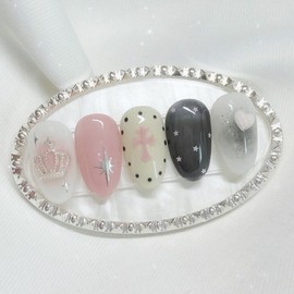 [Handmade Nail Tips] From Spring Nail Tips - Petit Coffin / [수제네일팁] 프롬스프링 네일팁 - 쁘띠코핀