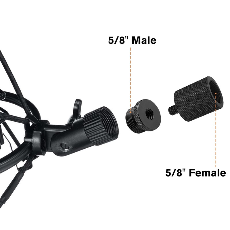 3 Pieces Microphone Stand Adapter, 1/4, 5/8 Mic Stand Adapter,