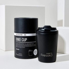 Fressko Reusable Cup Bino 8oz, Coal