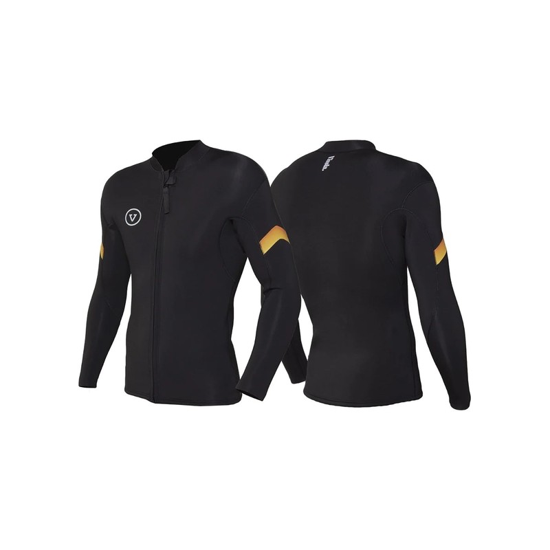 Raditude 2MM Front Zip Wetsuit Jacket Black 3 S