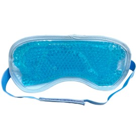 Gel Eye Mask - Cooling Eye Mask with One-Side Plush Fabric, Flexible Gel Beads & Elasticated Strap - Hot & Cold Eye Masks for Puffy Eyes, Tired Eyes & Discomfort - Warm & Cool Gel Eye Mask by ThermoDR