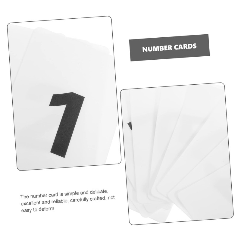 TOYMYTOY 40pcs Digital Cards Number Hanger Cards Table Number Disc