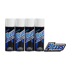 Plexus 20207 Aerosol Plastic Cleaner Protectant and Polish 7oz Can Made in USA with Sticker (4 Pack)