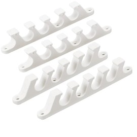 AHANDMAKER 4PCS White Chaise Lounge Bracket, Multi Position Furniture Chair Buckle, Adjustable Back Support Adjuster for Outdoor Patio Lounge