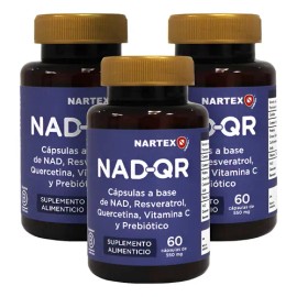 Nad  Quercetina Y Resveratrol 60 Caps Suplemento 3 Pack                                                                                               