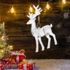 Didiseaon 4 Pcs Christmas Acrylic Reindeer Figurine Clear Standing Deer