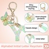 PATIKIL Alphabet Initial Letter Keychain, Resin Cute Keychains with Tassel