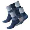 8 Pairs of Mens Socks Quarter "RELAXX, Cotton, Soft Loop