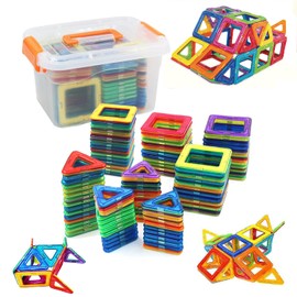 rui yue magnetic blocks magnetic toys magnetic toys magnetic blocks magnetic toys toys 90PCS square 45pcs triangle 45pcs suitable for children over 6 years old to play