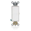 Leviton 5655-2W White Decora Plus Single Pole Rocker Switch, Momentary