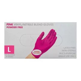 Strong Guantes Desechables Rosa Paquete De 3 Cajas C/100