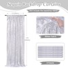 Sparkly Sequin Backdrop Curtain 6 Pcs 2ftx8ft Wedding Party Backdrop