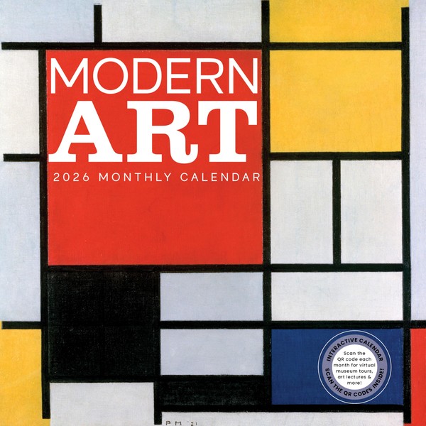 Modern Art Calendar 2026 | 12” x 24” Wall Calendar