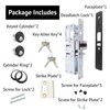 elox Narrow Stile Aluminum Door Mortise Deadlatch Lock Double Keyed