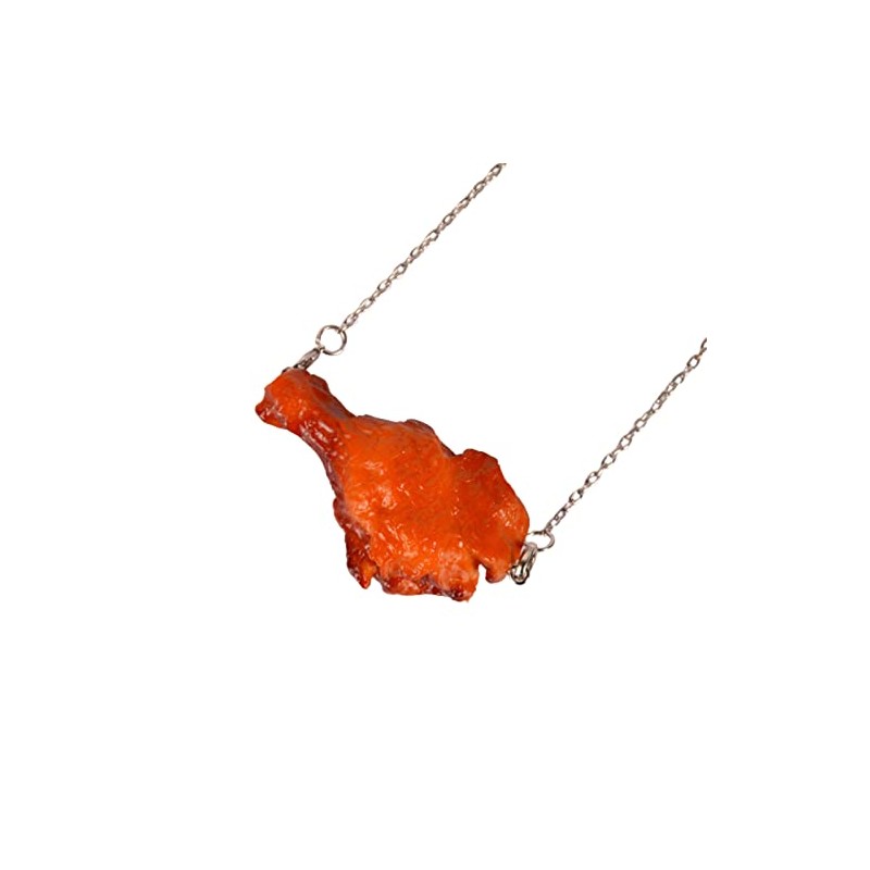 Simulation Fried Chicken Pendant Necklace Resin Barbecue Chicken Legs Wings