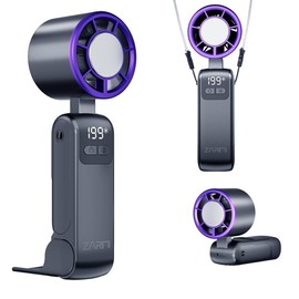 Labor Day Sale-Portable Handheld Fan Turbo for Travel, Mini Personal Rechargeable Fans, Extreme Ice Cooling Plate,Led Display, 1-100 Speed,Up to 20h Use,Foldable Lash Fan,Perfect Gifts for Women,Child:_Grey-iciness