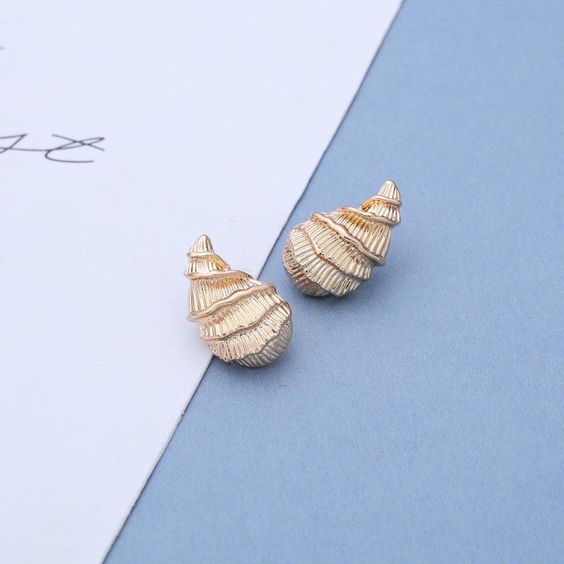 Inateannal Boho Shell Conch Earrings Seashell Conch Dangle Earrings Large
