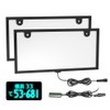 HIUGO Shaped LED License Plate LED Light License Plate Front