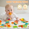 Baby Rattles 0-6 Months,Infant Sensory Teething Toys Set for 3-6