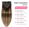 Clip in Hair Extensions Real Human Hair Clip-in Hair Extensions