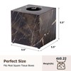 Real Natural Marble Tissue Box Cover, 5.5in Square Holder