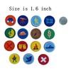 15 Pcs Round Wildermess Explorer Badge Applique, Outdoor Nature Camping