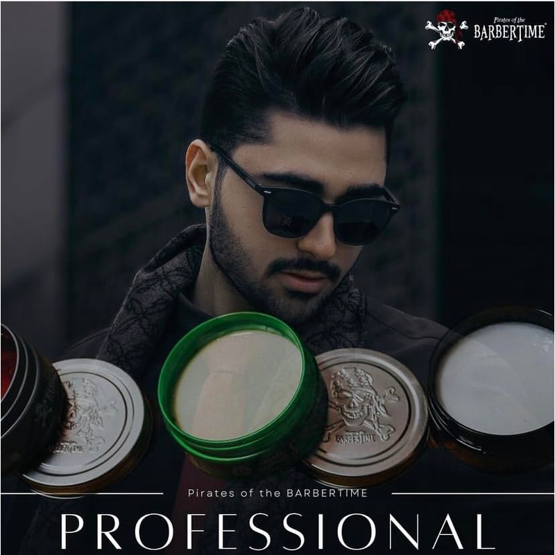 BARBERTIME Hair Styling Matte Wax | No6 Green Matte Clay
