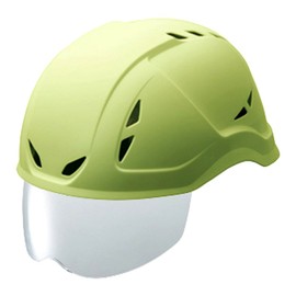 Midori Anzen SCL400VS Helmet, For Light Work, Made of PE, Chemical Resistant, Vented Surface, Shield Surface, Green