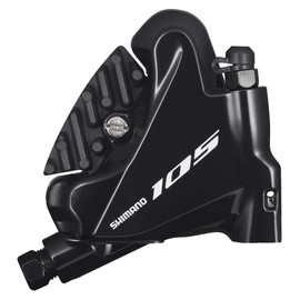 Shimano BR-R7070 Black Rear Resin Pad (L02A) with Fins, Flat Mount, High Draw Lic, No Mounting Bracket, Included/2 Fixed Bolts (for 1.0 inch (25 mm) Mounting Thickness) *When using a 6.3 inch (160 mm) rotor, ISMMAR160DDA is required. IBRR7070RDRFL