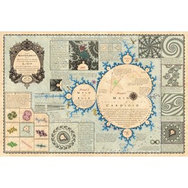 Bill Tavis Mandelmap Fractal Poster 54x36 inches