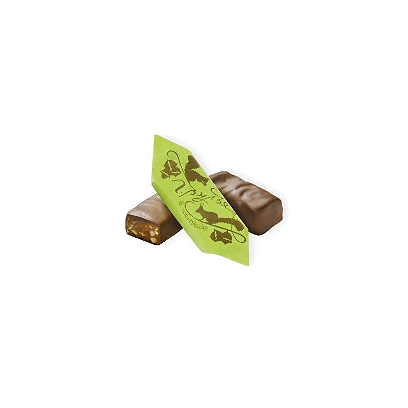 Chocolate Glazed Candy Gryliazh Gourmet Bars with Roasted Hazelnuts and