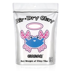 CiaraQ White Air Dry Clay, DIY Modeling Clay, Easy to Use for Children and Artists. 10 oz/Bag