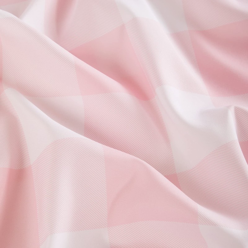 Wake In Cloud - Gingham Bed Sheets, 4-Piece Sheet Set,