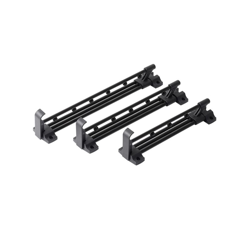 Autuwintor Closet Rod Retractable Closet Pull Out Rod Black Heavy