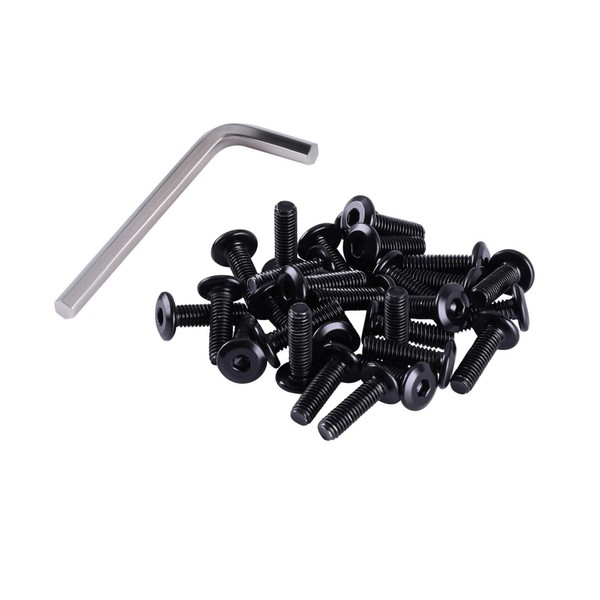 ONLISUM Flat Head Hex Socket Cap Screws Bolts, M6 x