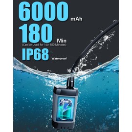 Beviliu Portable Shower, 6000mAh Rechargeable Portable Shower for Camping with USB Cable Outdoor Shower Portable Shower Head, Car Camping Gear, Pet Bathing Dog Shower, Portable Camping Shower