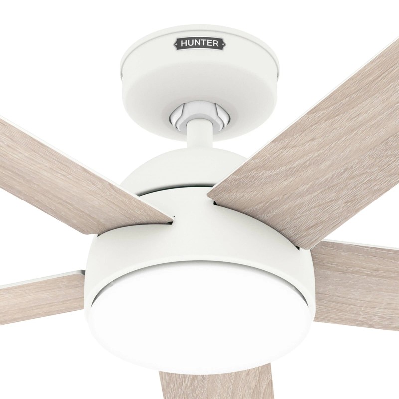 Hunter Fan 52 inch Casual White Indoor/Outdoor Ceiling Fan with