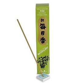 Pine Morning Star Quality Japanese Incense by Nippon Kodo - 50 Sticks + Holder