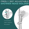 16.5-Inch Shower Riser Rail Kit Adjustable Shower Slide Bar with