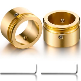 Hiboom 2 x Brass Heating Valve Adapter, M30 x 1.5 Thermostat Adapter for Ra, Rav, Ravl Valve, Heating Valve Adapter with Hex Key, Radiator Accessories