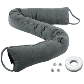 Hongbaite 91cm Heavy Under Door Draught Excluder Cushion Draft Wind Stopper for Doors Window with Hanging Loops - Grey