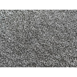 1/4 Pound Bright Aluminum Chainmail Jump Rings 18G 9/64" ID (2500+ Rings)