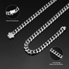 waitrose 7mm Silver Chain for Men Miami Cuban Link Mens