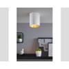 EGLO Wall/Ceiling Lamp, Aluminium, Plastic Integriert, 4 W, White, Gold